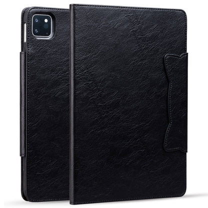 For iPad Pro 13 2024 Cat Buckle Leather Smart Tablet Case(Black) - iPad Pro 13 2024 Cases by buy2fix | Online Shopping UK | buy2fix