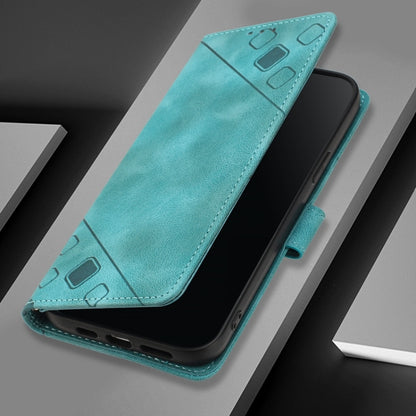 For Blackview A53 Skin Feel Embossed Leather Phone Case(Green) - More Brand by buy2fix | Online Shopping UK | buy2fix