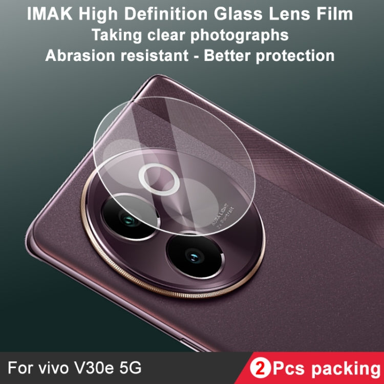 For vivo V30e 2pcs/Set imak HD Glass Rear Camera Lens Film - For Vivo by imak | Online Shopping UK | buy2fix