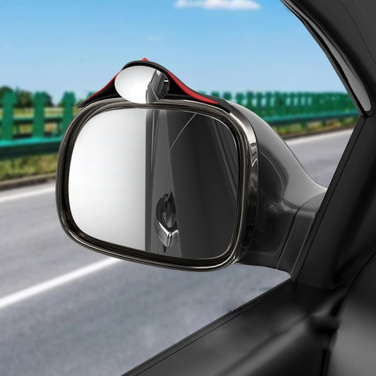 3R 3R-156 2 in 1 Car Auxiliary HD Blind Spot Mirror with Carbon Fiber Texture Rain Shield, Style:Oval Shape - Convex Mirror & Accessories by 3R | Online Shopping UK | buy2fix