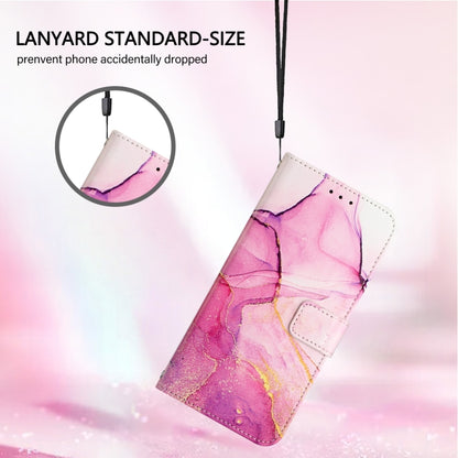 For Blackview A52 PT003 Marble Pattern Flip Leather Phone Case(Pink Purple Gold) - More Brand by buy2fix | Online Shopping UK | buy2fix