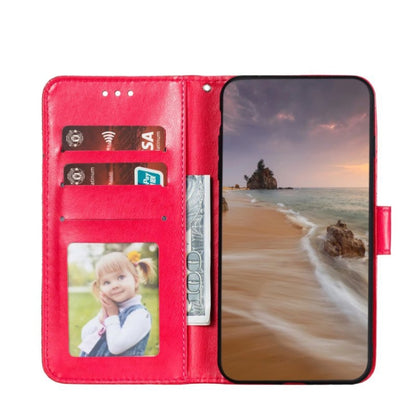 For Xiaomi Redmi K70 Lace Flower Embossing Flip Leather Phone Case(Red) - K70 Cases by buy2fix | Online Shopping UK | buy2fix