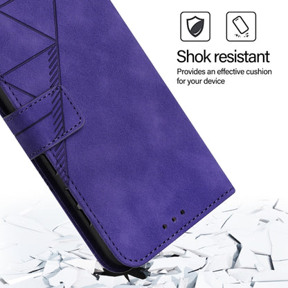 For Blackview A52 Crossbody 3D Embossed Flip Leather Phone Case(Purple) - More Brand by buy2fix | Online Shopping UK | buy2fix