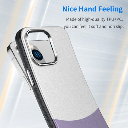 For iPhone 16 Plus Leather Texture MagSafe Magnetic TPU + PC Phone Case(Light Purple) - iPhone 16 Plus Cases by buy2fix | Online Shopping UK | buy2fix