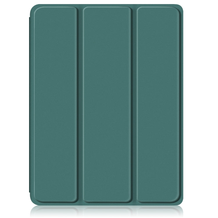 For iPad Air 11 2024 / Pro 11 2022 Acrylic 3-Fold Smart Leather Tablet Case(Deep Green) - iPad Air 11 2024 Cases by buy2fix | Online Shopping UK | buy2fix