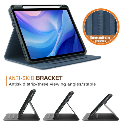 For iPad Air 11 2024 / Pro 11 2022 Front Stand Smart TPU Leather Tablet Case(Dark Blue) - iPad Air 11 2024 Cases by buy2fix | Online Shopping UK | buy2fix