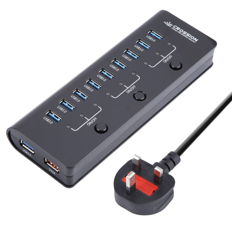 ORICO CRU3-H9C1 10 Port USB3.0 12V 4A HUB Power Adapter, Plug:UK Plug - Power Supply by ORICO | Online Shopping UK | buy2fix