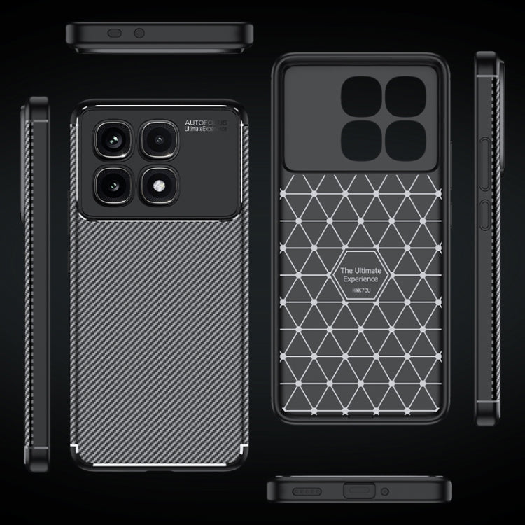 For Redmi K70 Ultra Carbon Fiber Texture Shockproof TPU Phone Case(Black) - Xiaomi Cases by buy2fix | Online Shopping UK | buy2fix