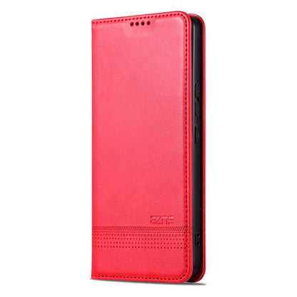 For Redmi Note 14 Pro+ 5G AZNS Magnetic Calf Texture Flip Leather Phone Case(Red) - Note 14 Pro+ Cases by AZNS | Online Shopping UK | buy2fix