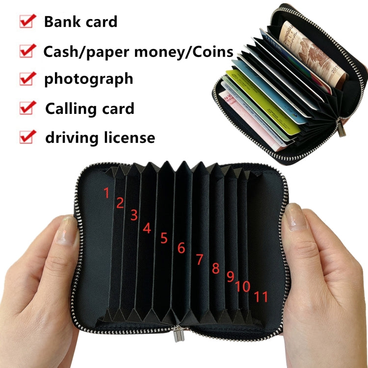 For Google Pixel 9 / 9 Pro Solid Color Zipper 11-Card Slots Bag Phone Case with Lanyard(Black) - Google Cases by buy2fix | Online Shopping UK | buy2fix