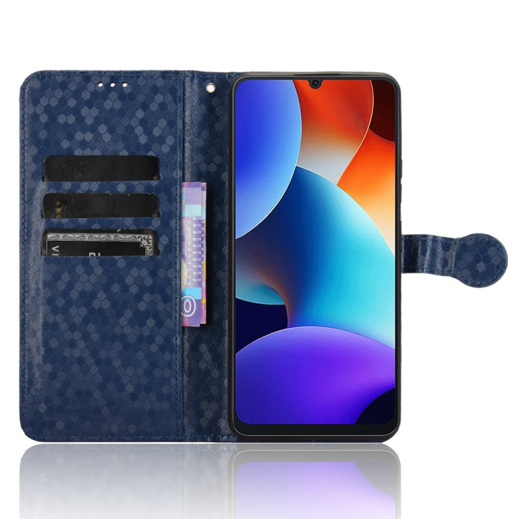 For Blackview Oscal Modern 8 / Color 8 Honeycomb Dot Texture Leather Phone Case(Blue) - More Brand by buy2fix | Online Shopping UK | buy2fix