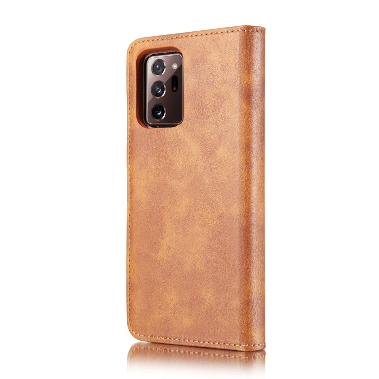 For Samsung Galaxy Note20 Ultra DG.MING Crazy Horse Texture Flip Detachable Magnetic Leather Case with Holder & Card Slots & Wallet(Brown) - Galaxy Note20 Ultra Cases by DG.MING | Online Shopping UK | buy2fix