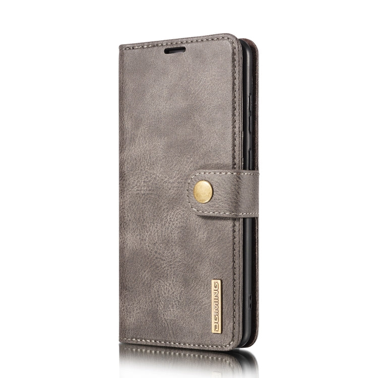 For Samsung Galaxy Note20 DG.MING Crazy Horse Texture Flip Detachable Magnetic Leather Case with Holder & Card Slots & Wallet(Gray) - Galaxy Note20 Cases by DG.MING | Online Shopping UK | buy2fix