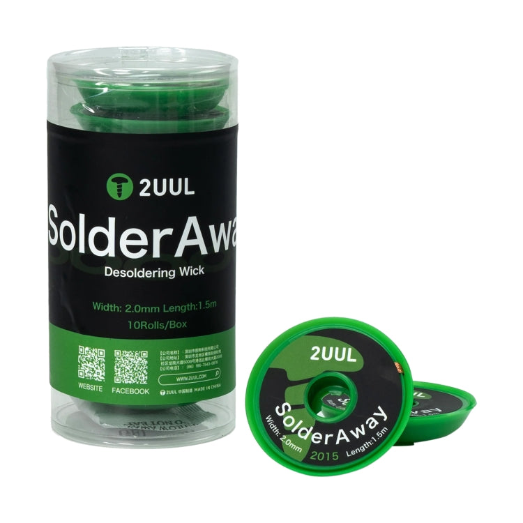 10 in 1 2UUL DW11 SolderAway 2.0mm Desoldering Wick 2015, Length: 1.5m - Others by 2UUL | Online Shopping UK | buy2fix