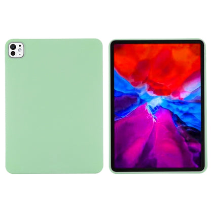 For iPad Pro 13 2024 Pure Color Liquid Silicone Shockproof Tablet Case(Green) - iPad Pro 13 2024 Cases by buy2fix | Online Shopping UK | buy2fix