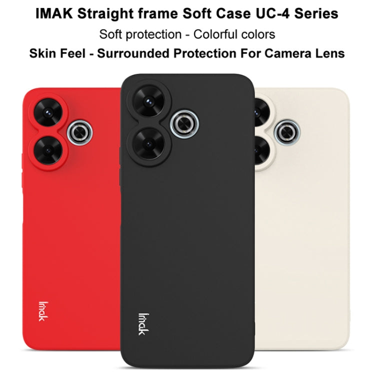 For Xiaomi Poco M6 4G IMAK UC-4 Series Straight Edge TPU Soft Phone Case(Black) - Xiaomi Cases by imak | Online Shopping UK | buy2fix