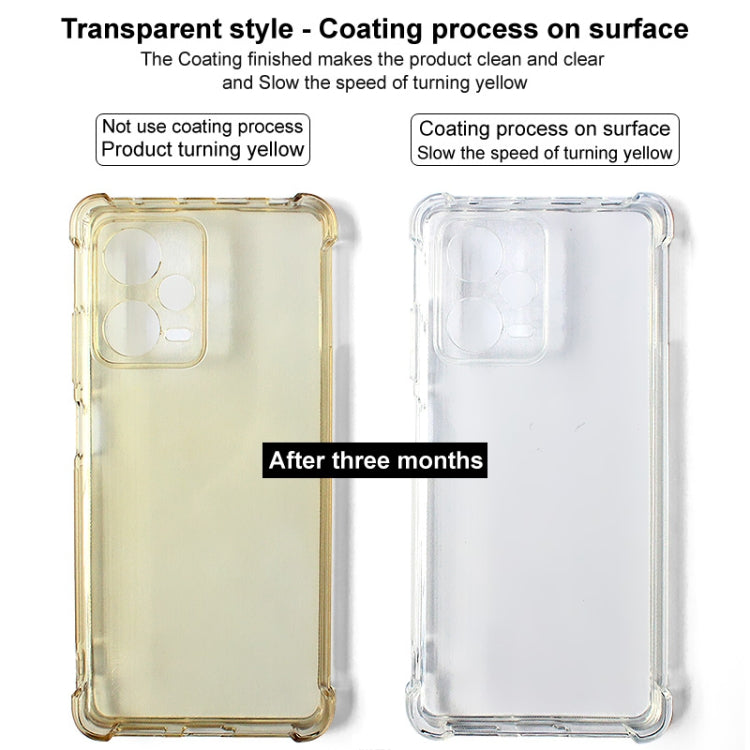 For Motorola Moto G55 imak Shockproof Airbag TPU Phone Case(Transparent) - Motorola Cases by imak | Online Shopping UK | buy2fix