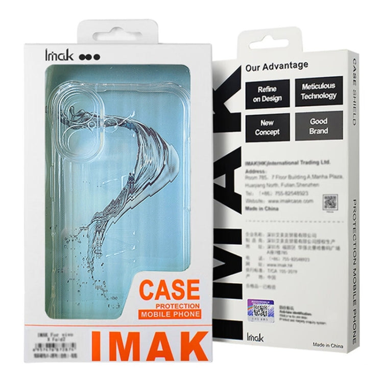 For OPPO Reno12 Pro Global IMAK Corrugated Texture Airbag TPU Phone Case(Transparent) - Reno12 Pro Cases by imak | Online Shopping UK | buy2fix