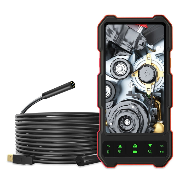 T21 4.5 inch IPS Color Screen 3.9mm Single Camera Split Hard Cable Industrial Endoscope, Length:3.5m(Black Red) -  by buy2fix | Online Shopping UK | buy2fix