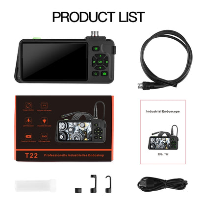 T22 4.5 inch IPS Color Screen 5.5mm Single Camera Hard Cable Industrial Endoscope, Length:10m(Black Orange) -  by buy2fix | Online Shopping UK | buy2fix