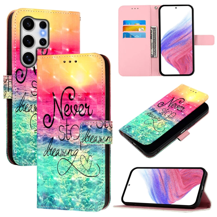 For Samsung Galaxy S25 Ultra 5G 3D Painting Horizontal Flip Leather Phone Case(Chasing Dreams) - Galaxy S25 Ultra 5G Cases by buy2fix | Online Shopping UK | buy2fix