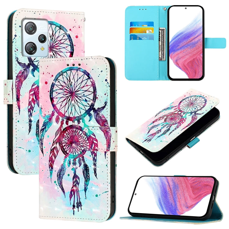 For Blackview A53 3D Painting Horizontal Flip Leather Phone Case(Color Drop Wind Chimes) - More Brand by buy2fix | Online Shopping UK | buy2fix