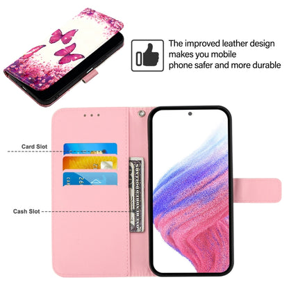 For Blackview Wave 6C 3D Painting Horizontal Flip Leather Phone Case(Rose Butterfly) - More Brand by buy2fix | Online Shopping UK | buy2fix