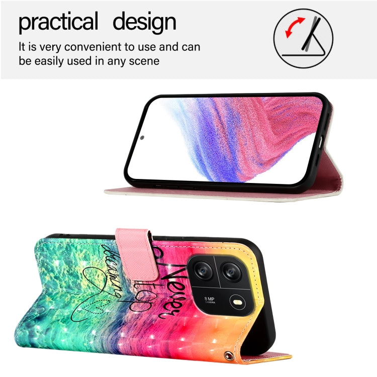 For Blackview Wave 6C 3D Painting Horizontal Flip Leather Phone Case(Chasing Dreams) - More Brand by buy2fix | Online Shopping UK | buy2fix