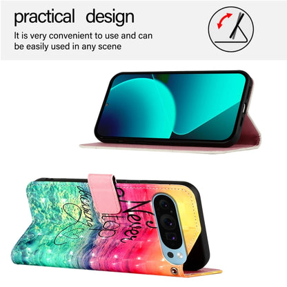 For Google Pixel 9 3D Painting Horizontal Flip Leather Phone Case(Chasing Dreams) - Google Cases by buy2fix | Online Shopping UK | buy2fix