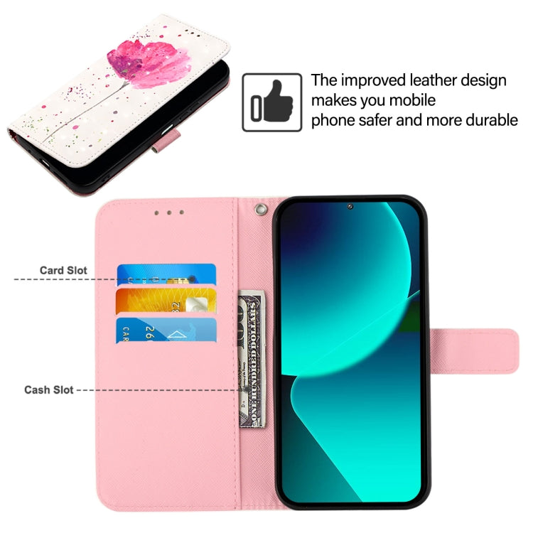 For Google Pixel 9 Pro XL 3D Painting Horizontal Flip Leather Phone Case(Flower) - Google Cases by buy2fix | Online Shopping UK | buy2fix