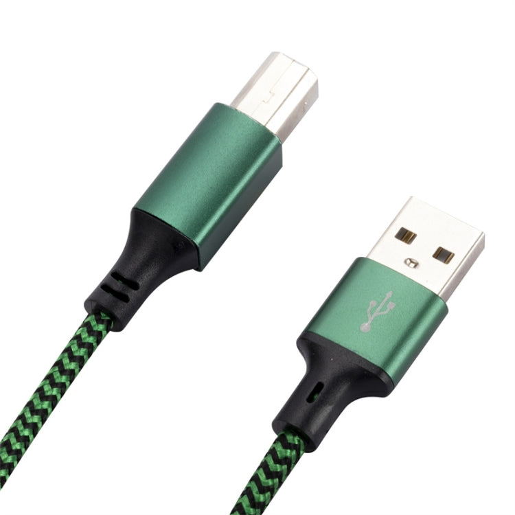 USB 2.0 to Square Port A/B Printer Adapter Cable, Length:2m(Green) - USB Cable by buy2fix | Online Shopping UK | buy2fix