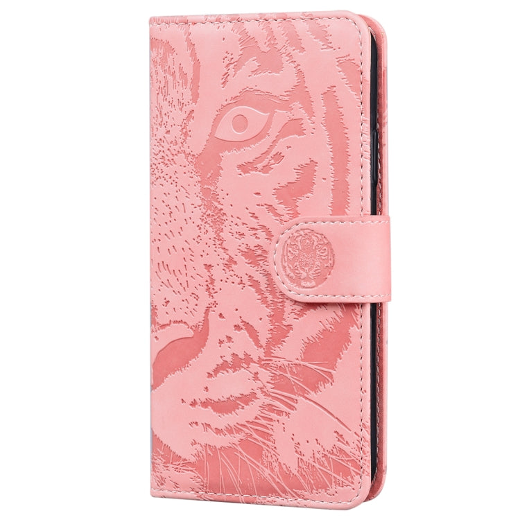 For Redmi K70 / K70 Pro Tiger Embossing Pattern Flip Leather Phone Case(Pink) - K70 Cases by buy2fix | Online Shopping UK | buy2fix