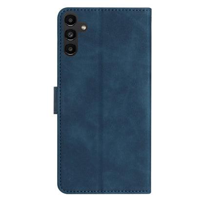 For Samsung Galaxy S25 5G Seven Butterflies Embossed Leather Phone Case(Blue) - Galaxy S25 5G Cases by buy2fix | Online Shopping UK | buy2fix