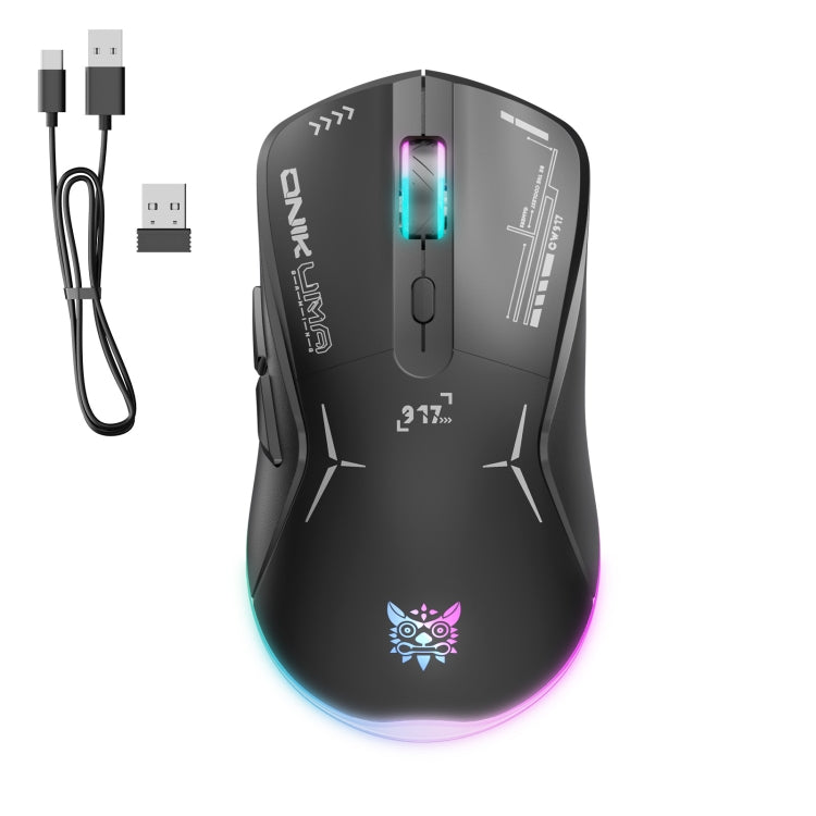 ONIKUMA CW917 RGB 4800DPI Dual Mode Wired + 2.4GHz Wireless Mouse(Black) - Wireless Mice by ONIKUMA | Online Shopping UK | buy2fix