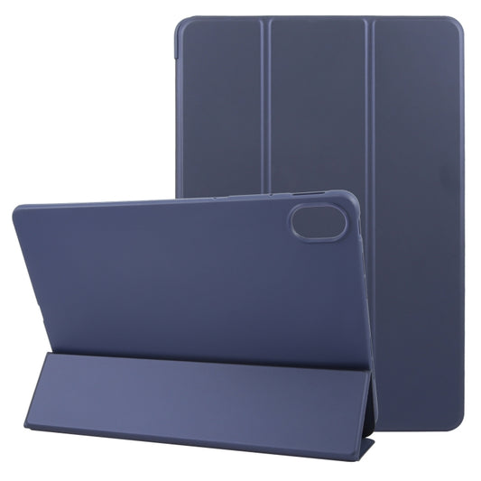 For Huawei MatePad 11.5 S GEBEI 3-folding Holder Shockproof Flip Leather Tablet Case(Dark Blue) - Huawei by GEBEI | Online Shopping UK | buy2fix