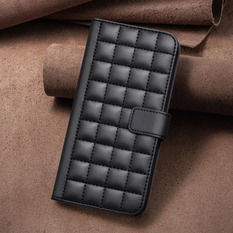 For iPhone 16 Pro Square Texture Leather Phone Case(Black) - iPhone 16 Pro Cases by buy2fix | Online Shopping UK | buy2fix