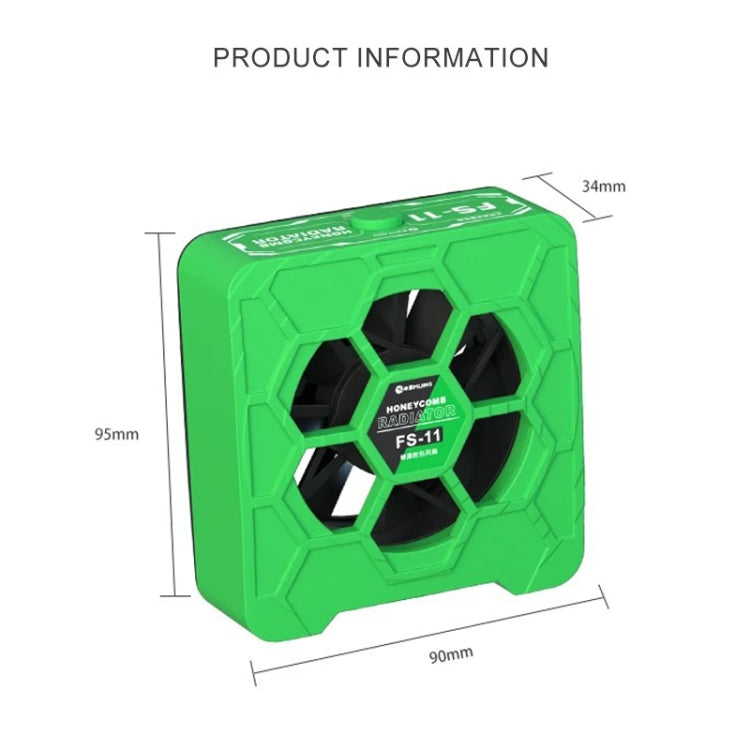 Mijing FS-11 Cooling + UV Curing + Smoke Extraction Honeycomb Radiating Fan(Green) - Others by MIJING | Online Shopping UK | buy2fix