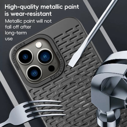 For iPhone 13 Pro Max Hollow Cooling MagSafe Phone Case(Silver) - iPhone 13 Pro Max Cases by buy2fix | Online Shopping UK | buy2fix