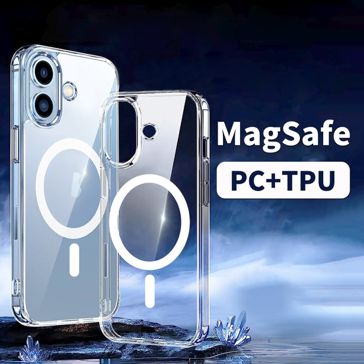 For iPhone 16 Pro Max ViLi MAG-C Series MagSafe Magnetic PC + TPU Phone Case(Transparent) - iPhone 16 Pro Max Cases by ViLi | Online Shopping UK | buy2fix