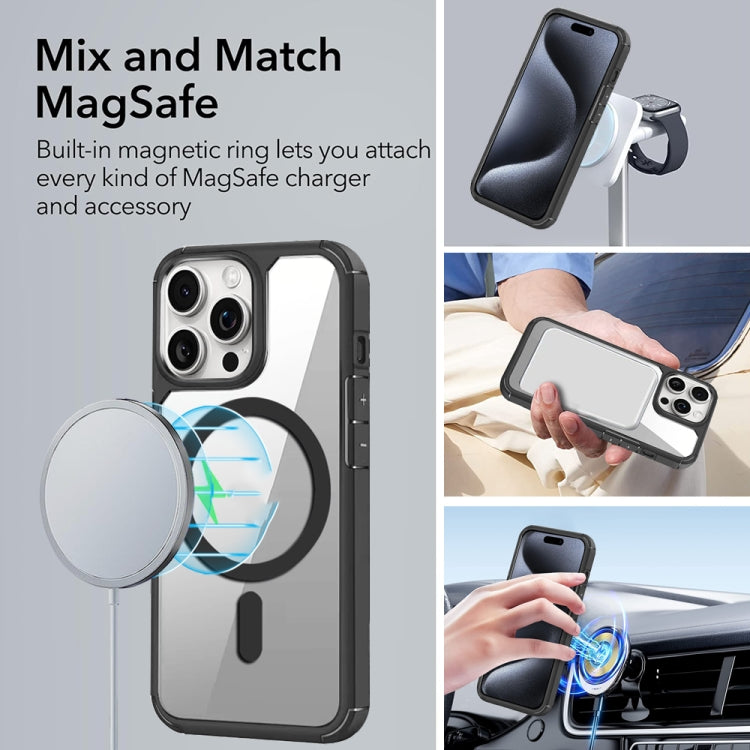 For iPhone 14 MagSafe Acrylic Hybrid TPU Phone Case(Black) - iPhone 14 Cases by buy2fix | Online Shopping UK | buy2fix