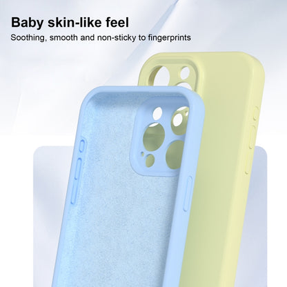 For iPhone 16 Plus Precise Hole Liquid Silicone Jelly Color Full Coverage Phone Case(Glacier Blue) - iPhone 16 Plus Cases by buy2fix | Online Shopping UK | buy2fix