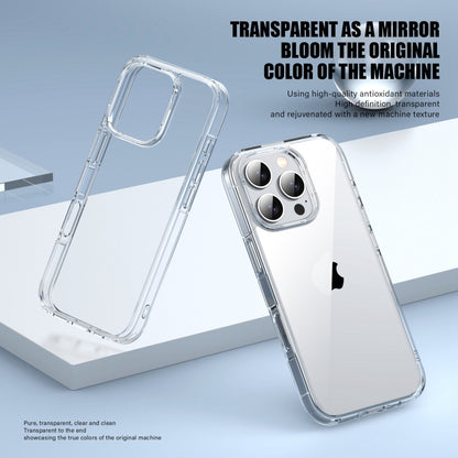 For iPhone 16 Pro PC Hybrid TPU Full Coverage Shockproof Phone Case(Transparent) - iPhone 16 Pro Cases by buy2fix | Online Shopping UK | buy2fix