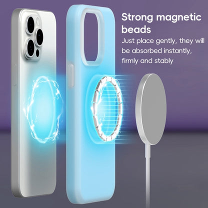 For iPhone 15 Pro Jelly Liquid Silicone MagSafe Magnetic Phone Case(Purple) - iPhone 15 Pro Cases by buy2fix | Online Shopping UK | buy2fix