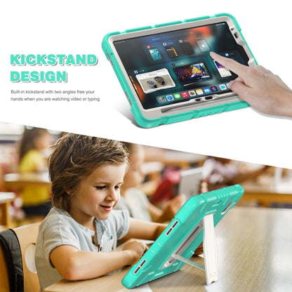 For iPad Air 11 2024 3-Layer Silicone Hybrid PC Tablet Case(Mint Green) - iPad Air 11 2024 Cases by buy2fix | Online Shopping UK | buy2fix