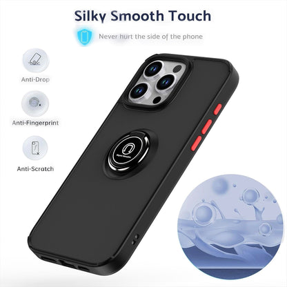 For iPhone 16 Pro Max Q Shadow 1 Series TPU + PC Phone Case with Ring(Black+Red) - iPhone 16 Pro Max Cases by buy2fix | Online Shopping UK | buy2fix