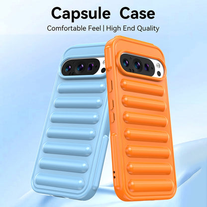 For Google Pixel 9 Pro XL Capsule Series Candy Color TPU Phone Case(Blue) - Google Cases by buy2fix | Online Shopping UK | buy2fix