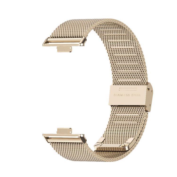 For Huawei Watch Fit3 MIJOBS Milan Buckle Stainless Steel Watch Band(Light Gold) - Watch Bands by MIJOBS | Online Shopping UK | buy2fix