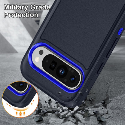 For Google Pixel 9 Pro Life Waterproof Rugged PC + Silicone Phone Case(Dark Blue + Royal Blue) - Google Cases by buy2fix | Online Shopping UK | buy2fix