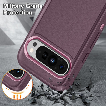 For Google Pixel 9 Pro Life Waterproof Rugged PC + Silicone Phone Case(Purple + Pink) - Google Cases by buy2fix | Online Shopping UK | buy2fix