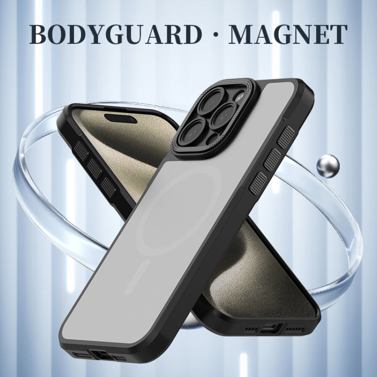 For iPhone 16 Plus Bodyguard MagSafe Magnetic Phone Case(Grey) - iPhone 16 Plus Cases by buy2fix | Online Shopping UK | buy2fix